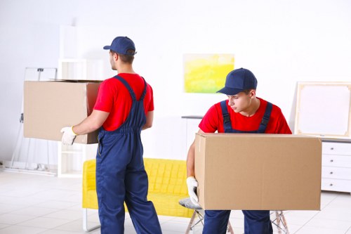 Commercial moving team planning an Eastcote business relocation