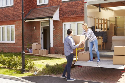 Commercial furniture pick-up service in Eastcote office setting