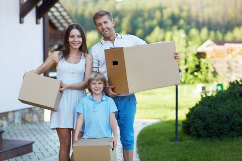 Local office movers handling desks and equipment in Eastcote