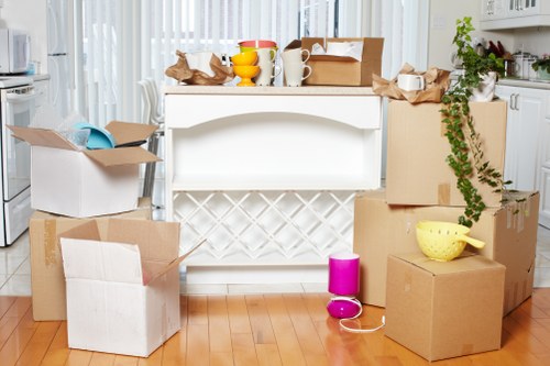 Commercial packing and unpacking support for an Eastcote business move