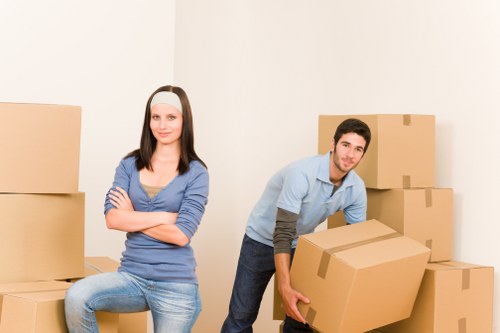 Packing and loading support for a local Eastcote move
