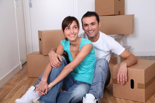 Preparing bulky furniture for collection in an Eastcote property