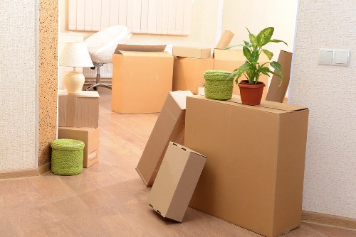 Loading furniture and boxes for a move in Eastcote with a van