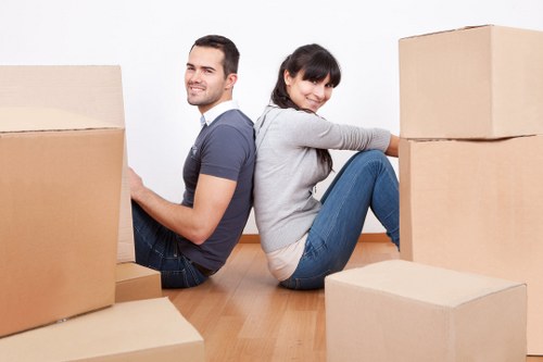 Loading furniture and boxes for an Eastcote house or flat move